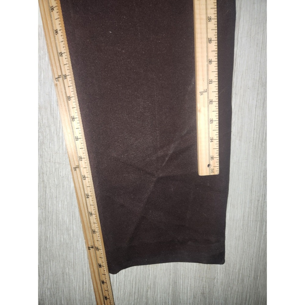 Peck & Peck NEW Ultimate Knit Pant Brown Straight Leg Pull On Trousers Womens 12 - Picture 6 of 7